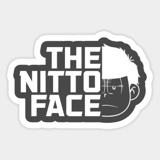 The nitto face white Sticker